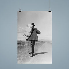 Migrant workers on the California road by Dorothea Lange poster 9