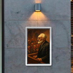 Miguel de Unamuno confronting the shouting hall poster 2