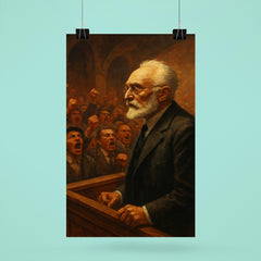 Miguel de Unamuno confronting the shouting hall poster 6