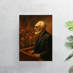 Miguel de Unamuno confronting the shouting hall poster 7