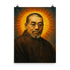 Mikao Usui poster on a plain backdrop in size 8"x10".