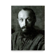 Mikhail Bakhtin poster on a plain backdrop in size 18"x24".