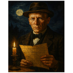 Mikhail Bulgakov midnight manuscript portrait jigsaw puzzle