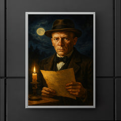 Mikhail Bulgakov midnight manuscript portrait poster 5