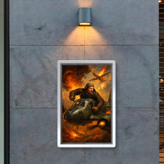 Mikhail Devyatayev stealing a Luftwaffe bomber poster 2