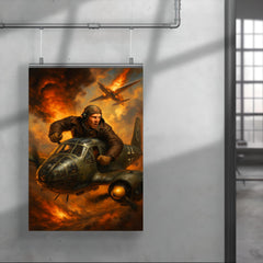Mikhail Devyatayev stealing a Luftwaffe bomber poster 4