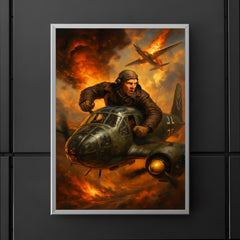 Mikhail Devyatayev stealing a Luftwaffe bomber poster 5