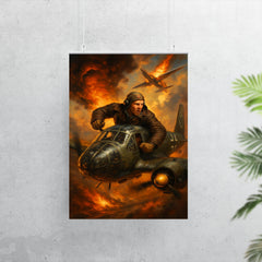 Mikhail Devyatayev stealing a Luftwaffe bomber poster 7