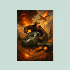 Mikhail Devyatayev stealing a Luftwaffe bomber poster 8
