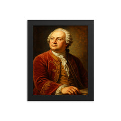 Mikhail Lomonosov framed print on a plain backdrop in size 8"x10".