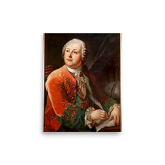 Mikhail Lomonosov poster on a plain backdrop in size 8"x10".
