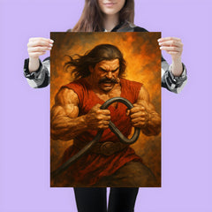 Miklós Toldi bending iron with bare hands poster 3