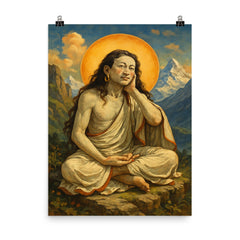 Milarepa poster on a plain backdrop in size 8"x10".