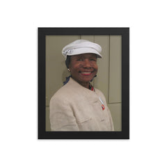 Mildred Fay Jefferson framed print on a plain backdrop in size 8"x10".