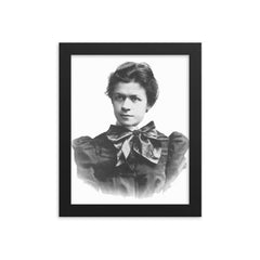 Mileva Maric framed print on a plain backdrop in size 8"x10".