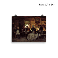 Military Council at Fili by Alexei Kivshenko, 1880 poster 3