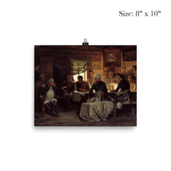 Military Council at Fili by Alexei Kivshenko, 1880 poster 4