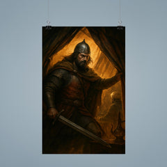 Miloš Obilić entering enemy tent poster 9