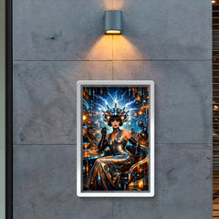 Mina Loy in futurist electric salon poster 2