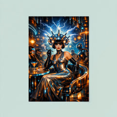 Mina Loy in futurist electric salon poster 8