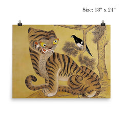 Minhwa Tiger and Magpie - Classic Korean 19th-Century Folk Painting poster 5