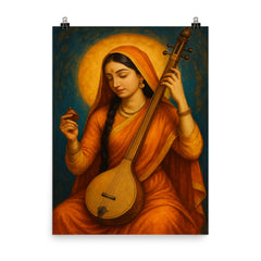 Mirabai poster on a plain backdrop in size 8"x10".