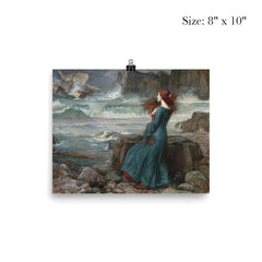 Miranda from The Tempest by John William Waterhouse, 1916 poster 4