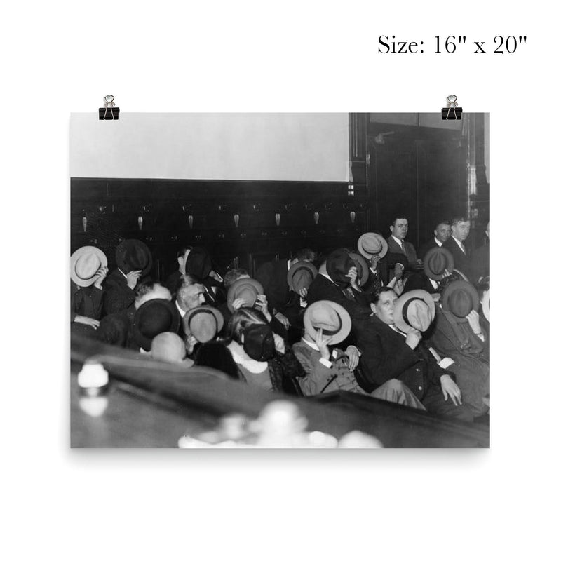 Mobsters Hiding Their Faces at Al Capone's Trial, 1931 poster 2