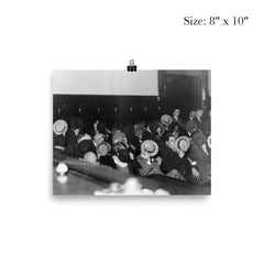 Mobsters Hiding Their Faces at Al Capone's Trial, 1931 poster 4