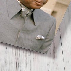 Mobutu Sese Seko metal print mockup
