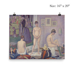 Models Poseuses by Georges Seurat poster 2