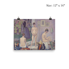 Models Poseuses by Georges Seurat poster 3