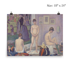 Models Poseuses by Georges Seurat poster 5