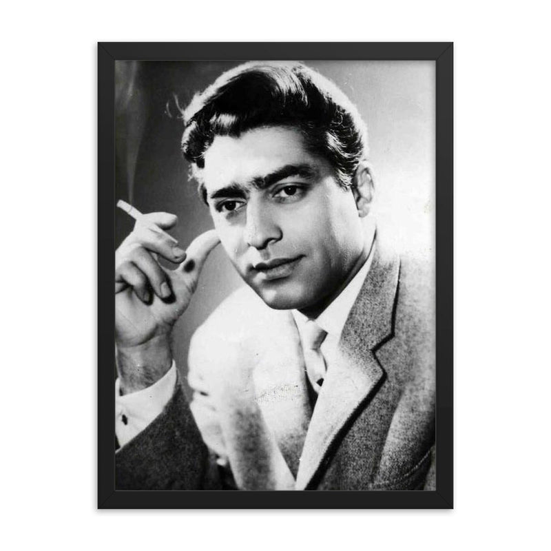 Mohammad Ali Fardin framed print on a plain backdrop in size 18