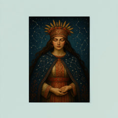 Mokosh Slavic goddess with embroidered constellations poster 8