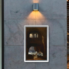 Monks in a Monastery by Franz Ludwig Catel, 1856 poster 2