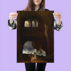 Monks in a Monastery by Franz Ludwig Catel, 1856 poster 3