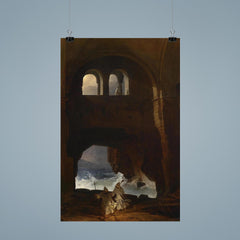 Monks in a Monastery by Franz Ludwig Catel, 1856 poster 9