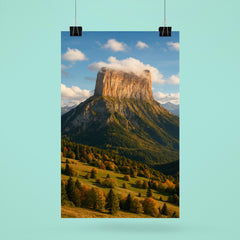 Mont Aiguille Vercors France poster 6