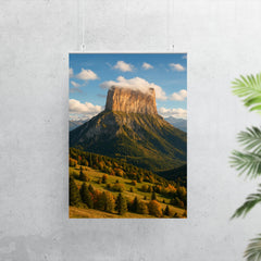 Mont Aiguille Vercors France poster 7
