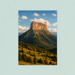 Mont Aiguille Vercors France poster 8