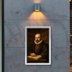 Montaigne tower library portrait poster 2