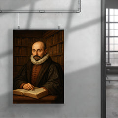 Montaigne tower library portrait poster 4