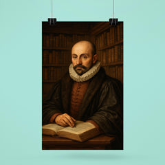 Montaigne tower library portrait poster 6