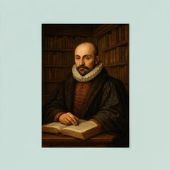 Montaigne tower library portrait poster 8