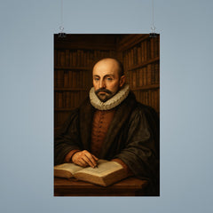 Montaigne tower library portrait poster 9
