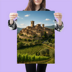 Montefioralle Tuscany Italy poster 3