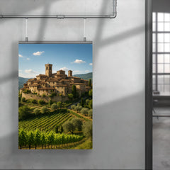 Montefioralle Tuscany Italy poster 4