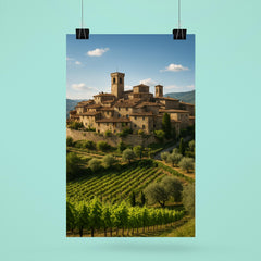 Montefioralle Tuscany Italy poster 6