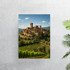 Montefioralle Tuscany Italy poster 7